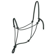 Silvertip Weaver Leather 빅 스카이 로프 홀터 블랙/실버 라지, Weanling, Black/Silver