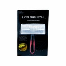 리케이 슬리커 브러쉬 레드 L, 색상:[색상]본상품