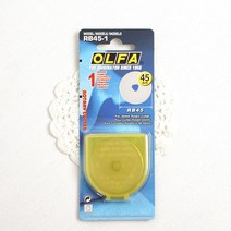 오렌지미싱 올파 로터리 커터 원형 재단칼 재단커터, 1개, 올파교환칼날45mm