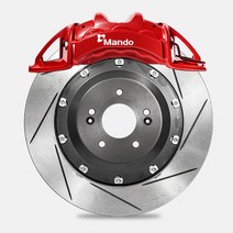 만도 스타일리쉬 6P 프론트 브레이크킷/400MM 34T, 레드, 배송메세지 명기