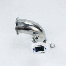 호스니플 신주 이중 y자 회전 엘보 1.5 "(38mm)OD50.5mm 90 도 파이프 벤드 써모 웰 니플, 01 38mm