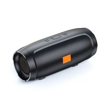 사운드바 PC TV 컴퓨터 휴대용 블루투스 칼럼 스테레오 HiFi 중저음 무선 서브 우프 라우드스피커 AUX TF 카드 FM 라디오 지원, [02] black