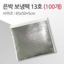 경기포장 반제품 아이스팩 은박 보냉팩, 은박 보냉팩 13호 65*50+5, 100개