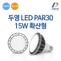 두영 LED 전구 PAR30 15W 확산형 집중형, 전구색(주황빛), 두영 LED PAR30 15W 확산형