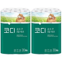 코디 순수 3겹 데코 27m 30롤, 2팩