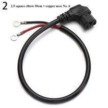 전기 자전거와이어 케이블 커넥터 액세서리 T 타입 전기 세발 자전거 부품 충전 플러그 소켓, 02 2, 한개옵션1