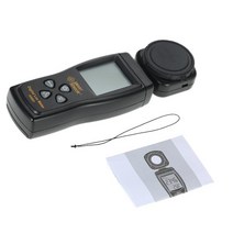 디지털조도계 조도기 스마트 센서 미니 디지털 럭스 미터 LCD 디스플레이 휴대용 조도계 광도계 0-200000, 01 Black