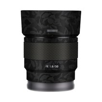 SONY50 1.8 / 50 1.8 렌즈 비닐 데칼 스킨 안티 스크래치 랩 커버 소니 FE 50mm F1.8 (SEL50F18F) 렌즈 스티커 필름, Camo Black