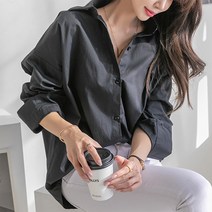 [나크21] (55~100) 비비드한 솔리드 롱 셔츠 NK21-T-8