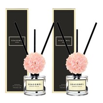 시즈넬 플라워 디퓨저 50ml 메리골드 핑크 2세트, 석류