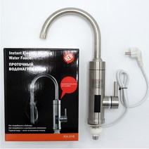 온수라디에이터 전기 온수기 인스턴트 주방 수도꼭지 110V 220V 스테인레스 스틸 Tankless 난방 디지털 디스플레이 3000W, 304 stainless steel_영국 플러그