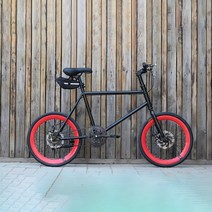 MTB자전거 가성비좋은 튼튼한 산악 입문용 20 인치 자전거 40mm 림 높이 단일 속도 Fixie Dsic 브레이크, 18 18_01 20 Inch(150-180cm)
