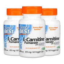 Doctors Best L 카르티닌 푸마르산 855mg 60베지캡슐 3개 L-Carnitine Fumarate