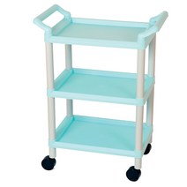 아미 미용웨건 컬러트롤리 다용도트레이, 1개, 11.스카이블루_NOS2SP_(손잡이2개)