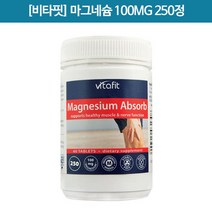 [마그네슘] Magnesium 100mg 250s(정)1개 [비타핏]
