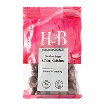 홀랜드앤바랫 노 애디드 슈가 초콜릿 건포도 125g Holland & Barrett No Added Sugar Choccy Raisins, 1팩