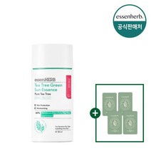 [에센허브] 티트리 그린 선 에센스 50ml+(증)카밍토너1mlx4, 단품