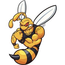 사랑스러운 앵글 호넷 무서운 꿀벌 자동차 스티커 및 데칼 커버 범퍼 창문 노트북용 스크래치 방수 KK13cm, Horrible Bee 18+16cm+Reflectiv