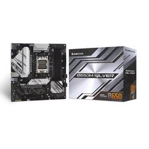 BIOSTAR B650 칩셋 탑재 10+2+2상 90A Dr.MOS의 강력한 VRM 실버 히트 싱크가 특징적인 MicroATX 마더보드 [ B650M-SILVER ]