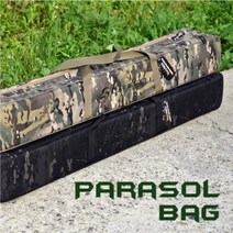 크루션 밀리터리 2단 파라솔백 코듀라원단 파라솔가방, 블랙