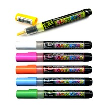 문화연필 형광 블랙보드마카 / 블랙 보드마카, 주황, 상세 설명 참조