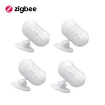AUBESS Zigbee 3.0 스마트 인체 센서 PIR 모션 센서 적외선 알람 감지기 Alexa Google Tuya 스마트 라이프 앱과 함께 작동, 4개, 협력사