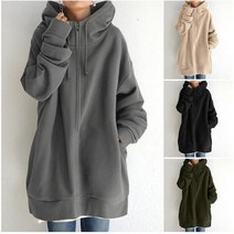 여자 가을 점퍼 빅사이즈 오버핏 후드집업 맨투맨 바람막이 점퍼