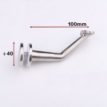 난간대 벽부형 핸드레일 평철 스테인레스 조합 벽 브래킷 난간 계단 고정 홀더 가정용 부품, F one piece