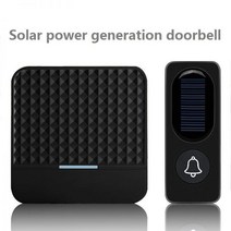 태양 무선 초인종 저전력 홈 IP65 방수 300M 도어벨 차임 야외 초인종 태양광 충전, 미국 플러그