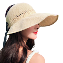 리본 여성 보넷 벙거지 모자 봄 여름 여행 버킷햇 바캉스 밀집 플로피햇