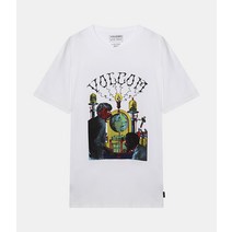 VOLCOM 볼컴 ELZO DURT 2 FA SS WHITE A5212213-WHT 엘조 더트 반팔 티셔츠