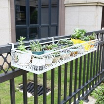 [오디가 ODIGA] 베란다 난간 화분걸이, 80cm, 그 외, 하얀색(White)