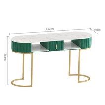 대리석 매니큐어 테이블 의자 세트 크리에이티브 디자이너 싱글 더블 현대 전문 네일, 05 140cm table
