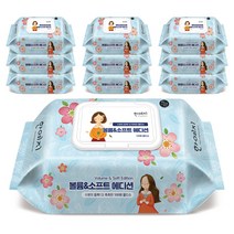 한예지 볼륨앤소프트 에디션 물티슈 캡형 100매 10입, 단품