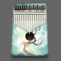 마림바 칼람바 미니칼림바 카림바 고음항아리 17 키 칼림바 엄지 피아노 고품질 나무 Mbira 바디 악기, 08 MJL