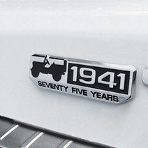 1941 지프 엠블럼 레터링 지프용품 루비콘 사하라, BLACK+BRONZE