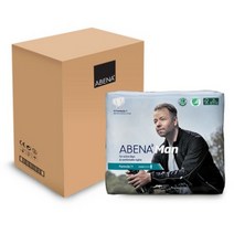 아베나 남성용 포뮬러원 라이트패드 성인기저귀, 8팩, 15매입