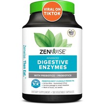 젠와이즈 다이제스티브 엔자임 베지터블 캡슐, 180정, 3개