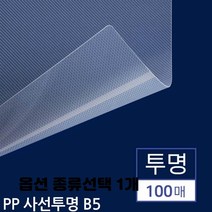 제본 표지 투명 반투명 사선 열제본 레자크 바이로 옥스포드 비닐 종이 종류선택 1개, B5 PP표지 사선투명 100매