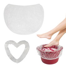 300Pcs Disposable Foot Tub Liner Clear Plastic Premium Spa Pedicure Liners Large size thickening Dis, 300개