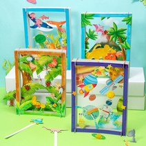 민화 페이퍼시어터 4종 초등학생 만들기 꾸미기 diy 종이공예 페이퍼아트 인테리어액자 입체 종이카드꾸미기, 민화 페이퍼시어터_바다