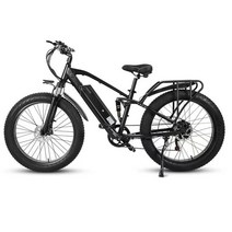 EU 주식 전기 자전거 전기 자전거 40 팻 타이어 17Ah 리튬 배터리 48V 750W 26 인치, 2.Black  750W 48V17AH