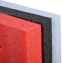 충격방지 폼포드 압축스티로폼 EPE 포장 폼보드 포장용, 100mm, 0.5m x 0.5m, 레드
