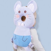 아기머리 머리쿵 보호대 두상교정 쿠션, 코끼리 핑크