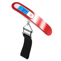 HotLife 수하물을 위한 백라이트 및 여행용 휴대용 저울 자동 꺼짐 기능이 있는 여행 가방 무게 저울 최대 49.9kg(110파운드)/50KGS 배터리 포함