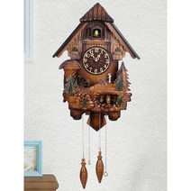 빈티지 뻐꾸기시계 추시계 아트월 거실 카페 소품, A 20인치 로마 숫자