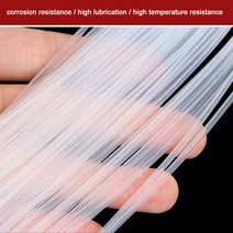 투명 PTFE 튜브 절연 파이프 온도 내식성, 02 3Meters_10 5x7mm