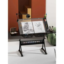 드로잉책상 스케치 이젤 높이 각도 조절 화판, D