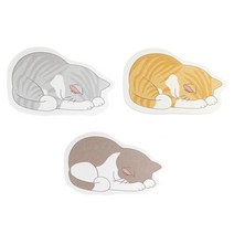 고양이규조토컵받침, 옐로우+그레이+브라운