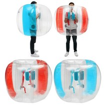 트램펄린 실내놀이시설 어린이 아기방방이 120cm 성인 zorb 공 거품 바디 범퍼 공 스포츠 게임 피트니스 공 부모-자식 레크리에이션 스포츠 싸움 공 2인용트램폴린, 파란색 120cm